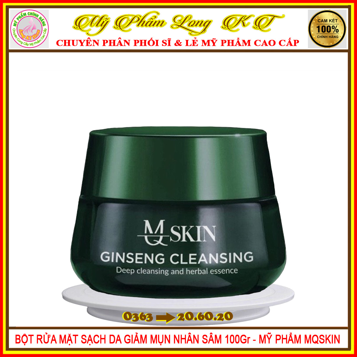 BỘT RỬA MẶT NHÂN SÂM MQ SKIN - MỸ PHẨM MQSKIN