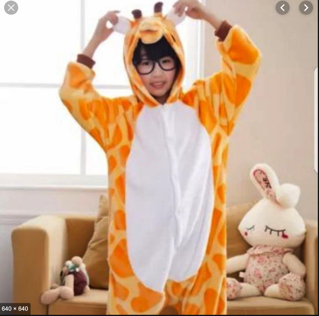 Bộ đồ thú hươu cao cổ cho trẻ em