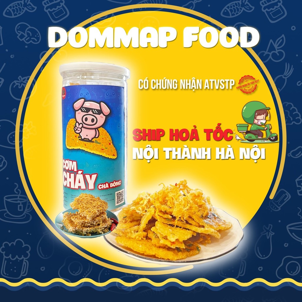 Cơm Cháy Chà Bông Ngon Nhức Nách 300g - Dommap Ăn Vặt Hà Nội giá rẻ loại ngon