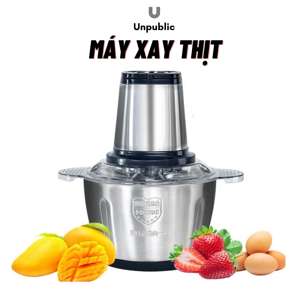 Máy xay thịt cối inox 304 Unpublic công suất 2500w