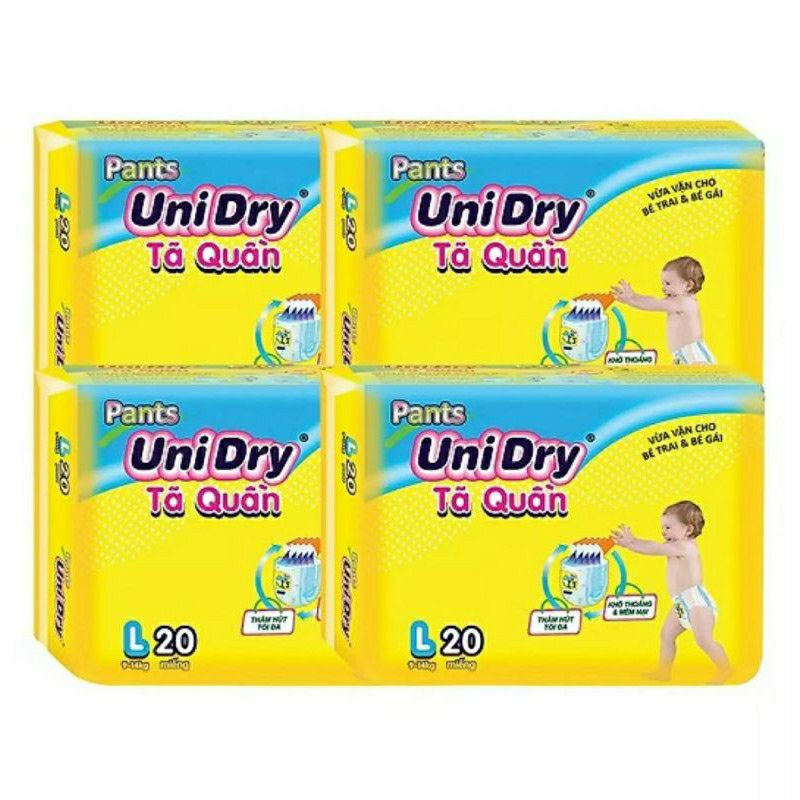 Tả quần unidry m22/l20/xl18/xxl16