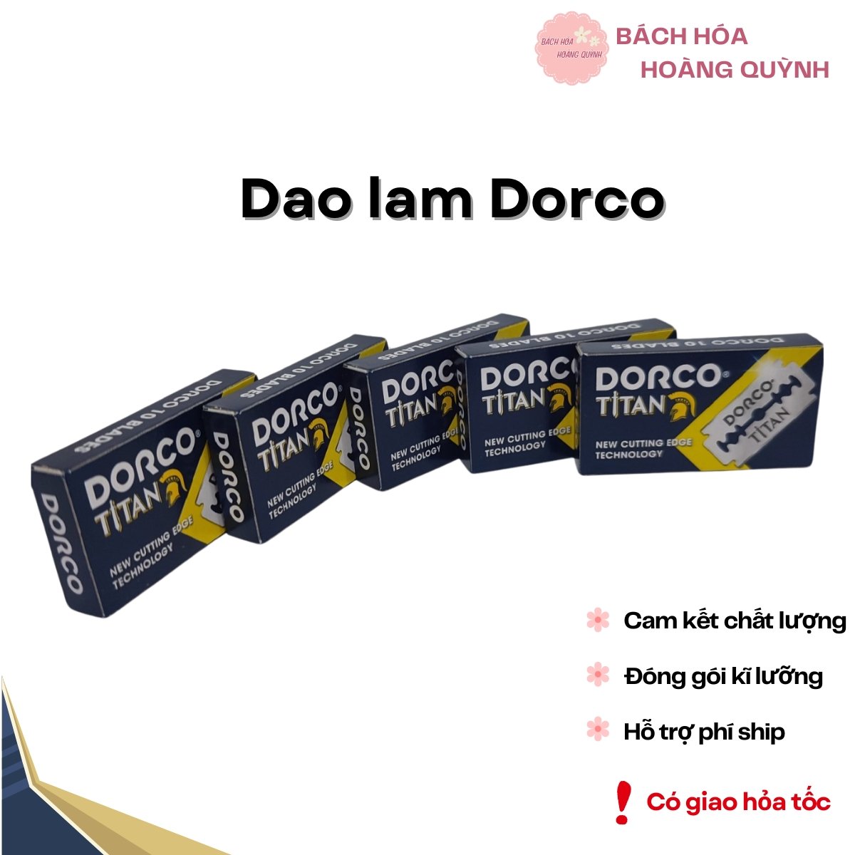 10 cái lưỡi lam - dao lam Dorco.