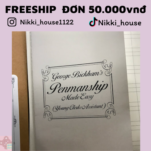 SÁCH CÁI KIỂU CHỮ CALLIGRAPHY