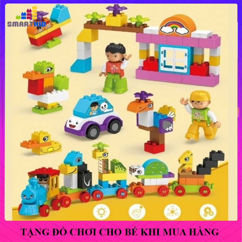 Đồ Chơi Xếp Hình, Lego Xếp Hình Size Lớn, Đồ Chơi Trẻ Em Lắp Ghép Phát Triển Trí Tuệ Cho Bé