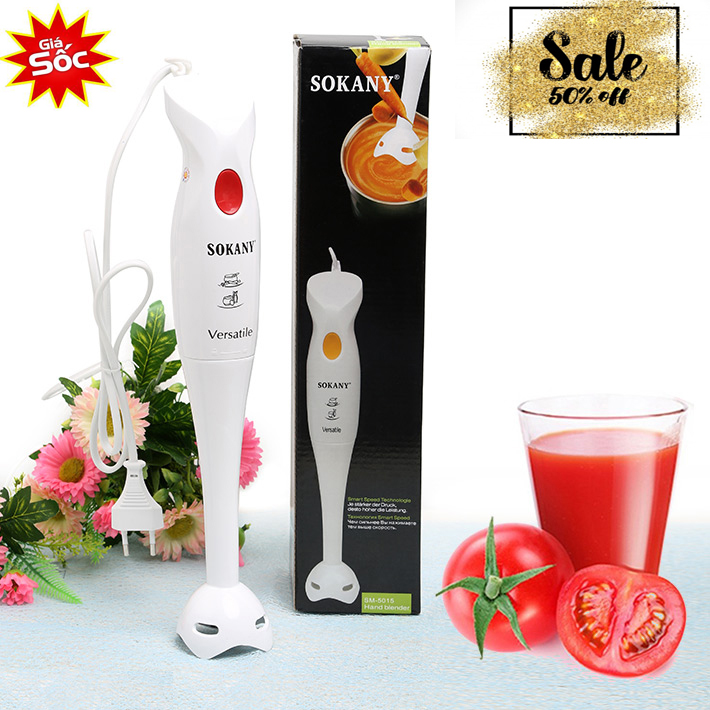 MÁY XAY ĐA NĂNG CẦM TAY. xay sinh tố, xay thịt, xay cháo cho bé Sokany HB250/ 5015 ĐƯỢC BẢO HÀNH 12 THÁNG 1 ĐỔI 1 TẠI. HMC Store 5.0