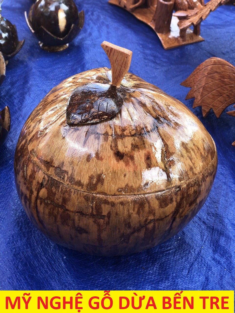 TẶNG ẤM TRÀ Có Video Bình giữ nhiệt | Bộ giữ ấm trà bằng trái dừa - mỹ nghệ dừa Bến Tre - DANH DUA SHOP