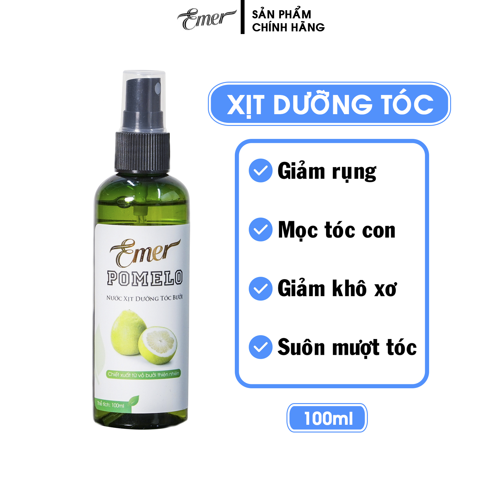 [HCM]Tinh Dầu Bưởi Pomelo Giúp Tóc Mọc Nhanh gấp 2 lần đến 3 lần 100ml