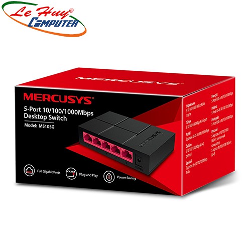 Bộ chia mạng mercusys ms105g - hàng