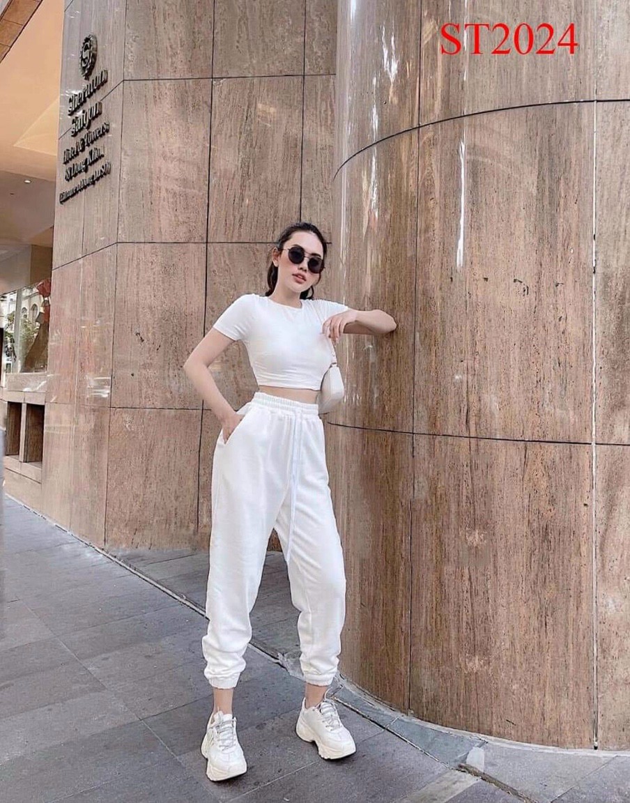 Set áo và quần dài phong cách năng động trẻ trung