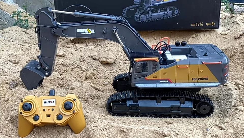 MÁY XÚC HUINA 592 BẢN NÂNG CẤP BÁNH RĂNG KIM LOẠI