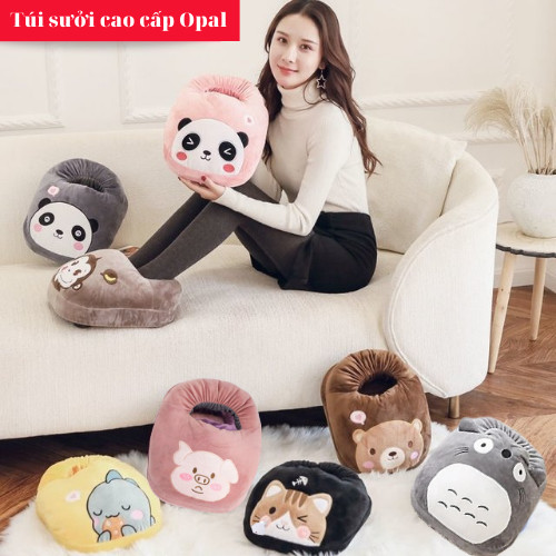 Túi sưởi ấm chân cắm điện hình thú giữ nhiệt OPAL túi sưởi ấm chân tay sạc điện hàn quốc mùa đông giữ ấm tốt.