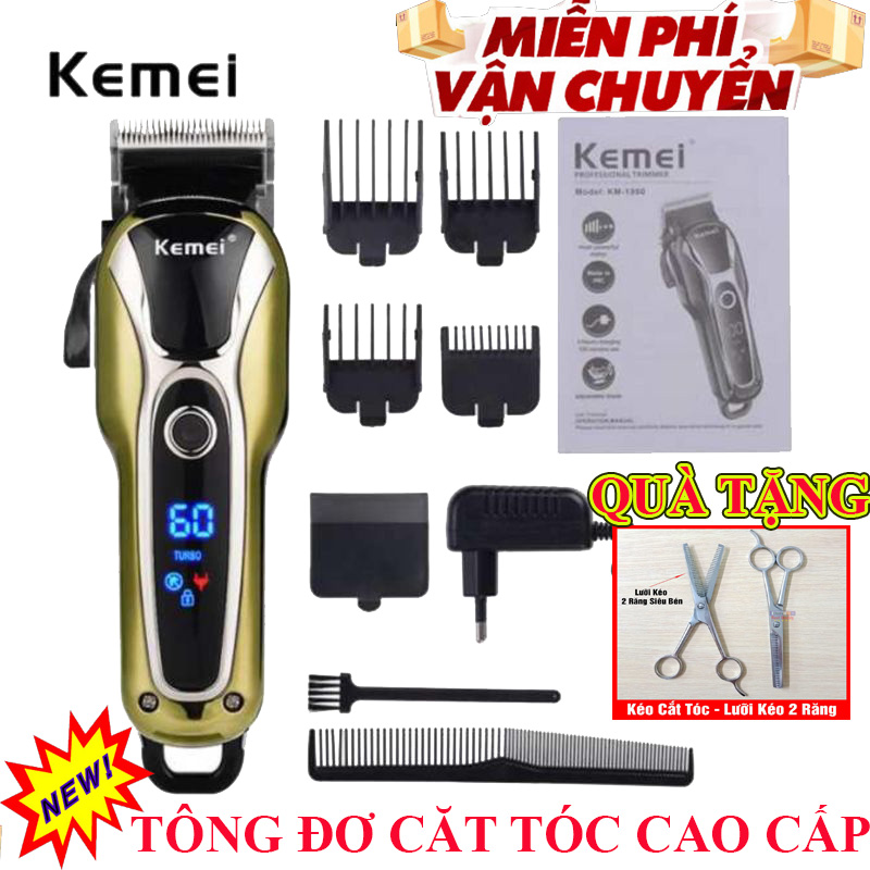 Tông Đơ Không Dây Cao Cấp KEMEI 1991 - Hàng Nhập Khẩu, THIẾ KẾ ĐỘC ĐÁO VÀ CAO CẤP, nhỏ gọn, siêu bền, tông đơ không dây NÊN RẤT tiện lợi, SALE GIÁ MÙA COVIT1.9( BẢO HÀNH 1 ĐỔI 1)