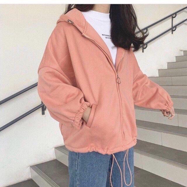 Áo hoodie nam nữ - Áo Khoác Nỉ Thu Đông Unisex kiểu dáng from rộng Lửng cánh dơi TP372