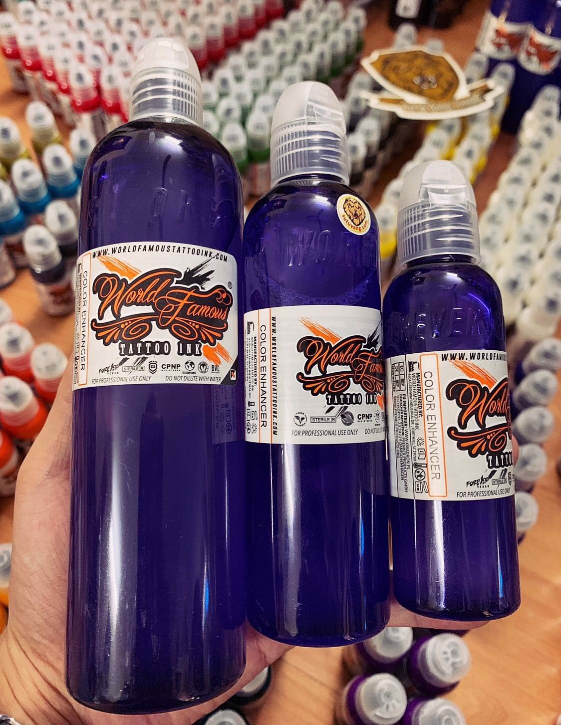 Nước pha mực xăm màu world famous color enhancer 4-8oz