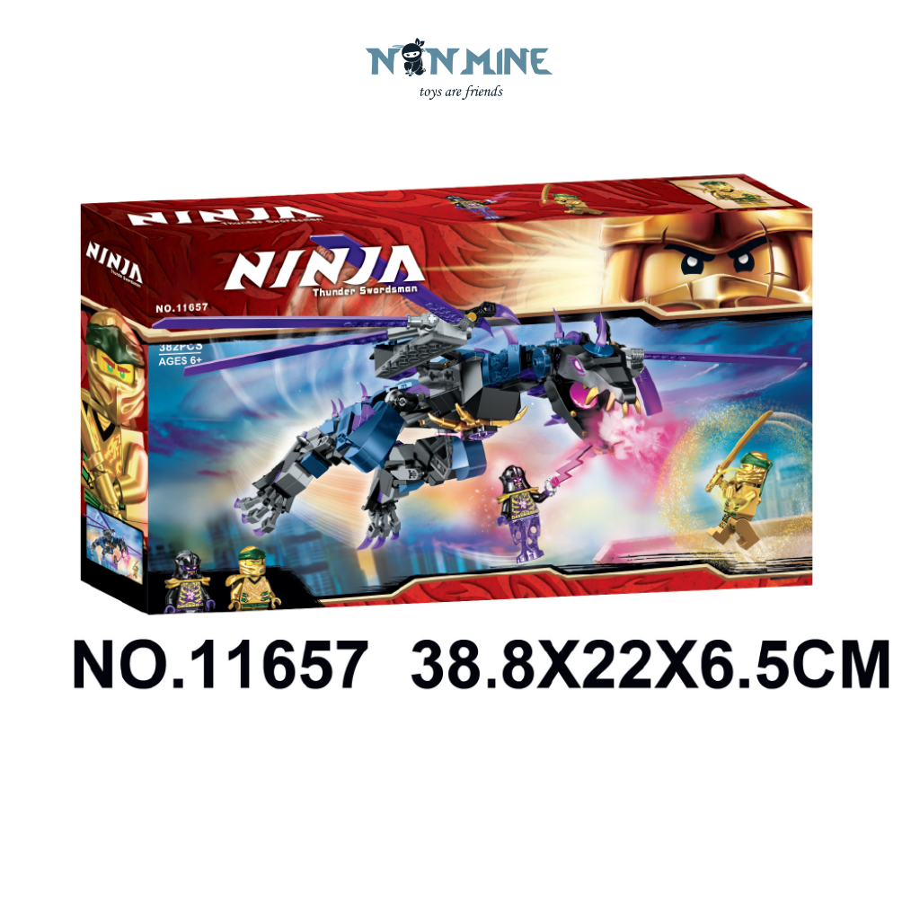 Bộ Đồ Chơi Lego Lắp Ráp Ninjago Minecraft Bela Lari 11657 Rồng Bá Vương 382 Chi Tiết Cho Trẻ Từ 6 Tuổi