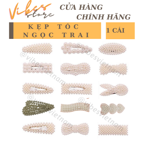 Kẹp tóc ngọc trai hàn quốc