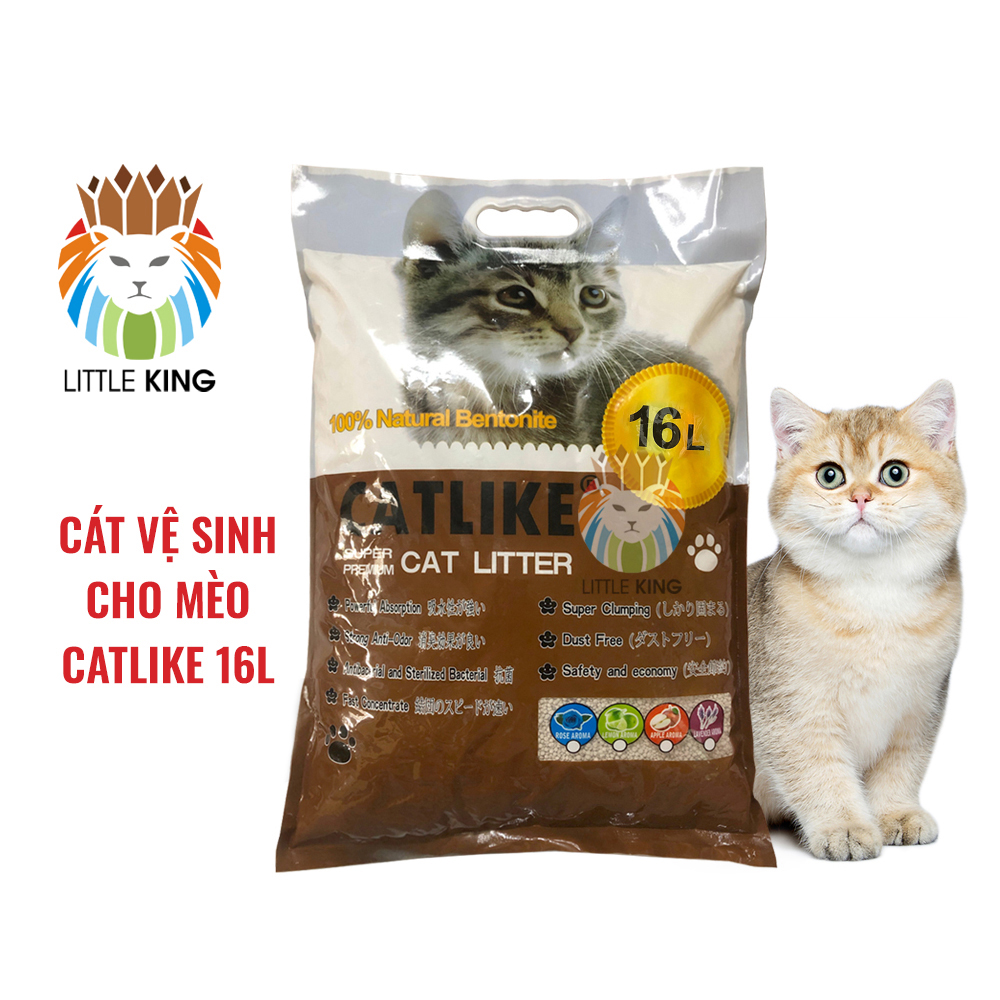 Cát vệ sinh cho mèo cát vệ sinh Nhật Bản Catlike 16L hương cà phê siêu khử mùi thấm hút tốt