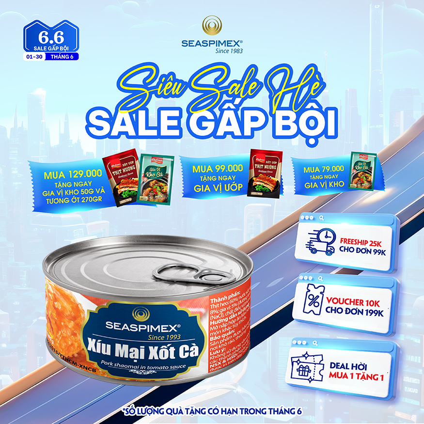 Xíu Mại Xốt Cà SEASPIMEX 185gr