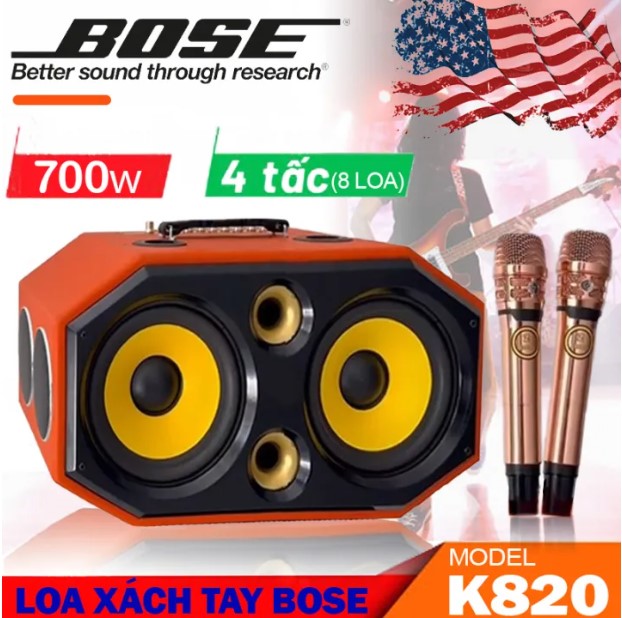 NEW 2023 Loa Xách Tay Bose K820, 8 Đường Tiếng , Công Suất 750w