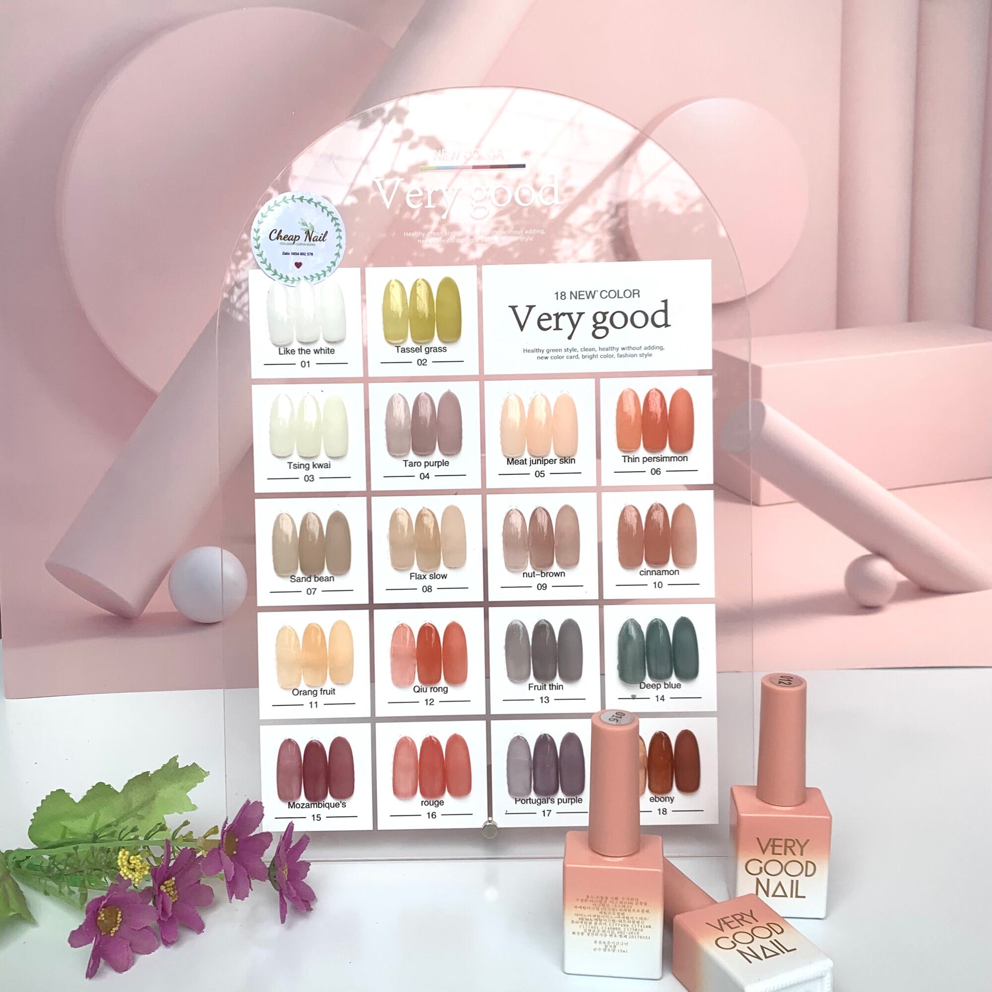 Set 18 màu sơn thạch verygood chính hãng- Cheap Nail