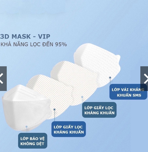 Một túi khẩu trang KN94, KF94, số lượng 10 cái, Hàng công ty cam kết 100% 1 đổi 1 nếu lỗi, dây chuyền sản xuất tiến tiến, tiêu chuẩn Hàn Quốc, 4 lớp an toàn