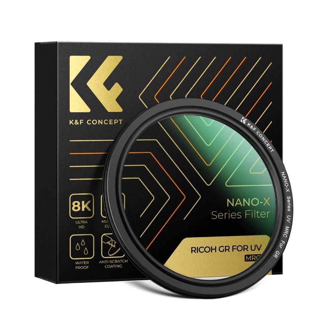 Bộ kính lọc Filter bảo vệ UV K&F Concept Nano-X Series được thiết kế đặc biệt cho các dòng máy ảnh Ricoh GR