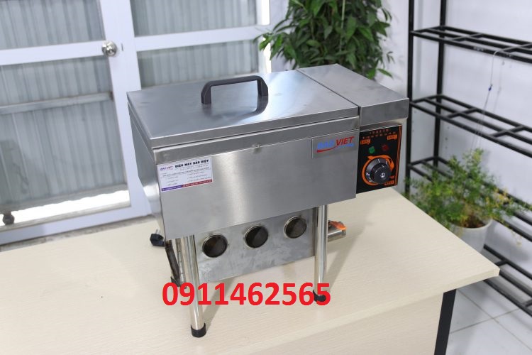 bếp chiên tách dầu, dùng điện 10 lít thích hợp chiên gà khoai tây bánh bảo hành 12 tháng