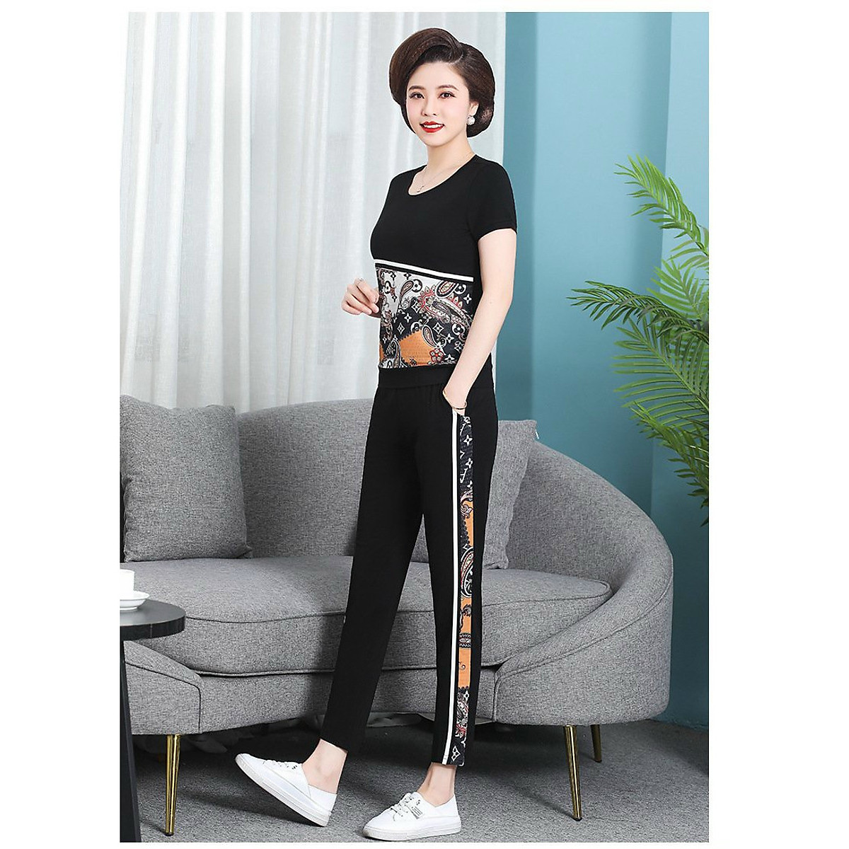 SÉT BỘ THỜI TRANG TRUNG NIÊN PHỐI HỌA TIẾT