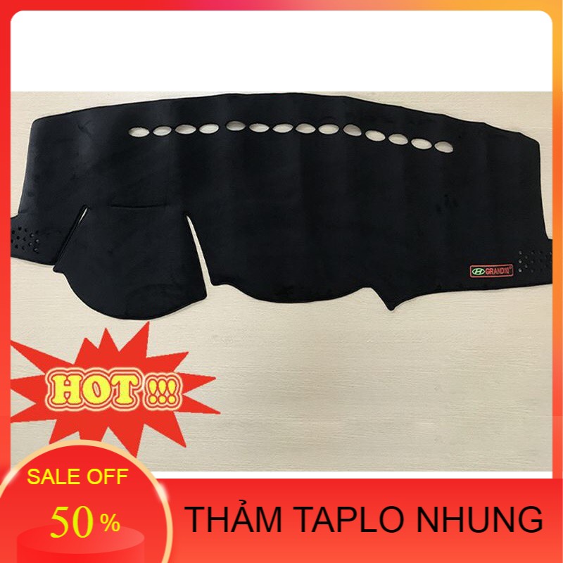HUYNDAI GRAND I10 2015-2021 - THẢM CHỐNG NÓNG TAPLO NHUNG 3 LỚP CÓ CHỐNG TRƯỢT