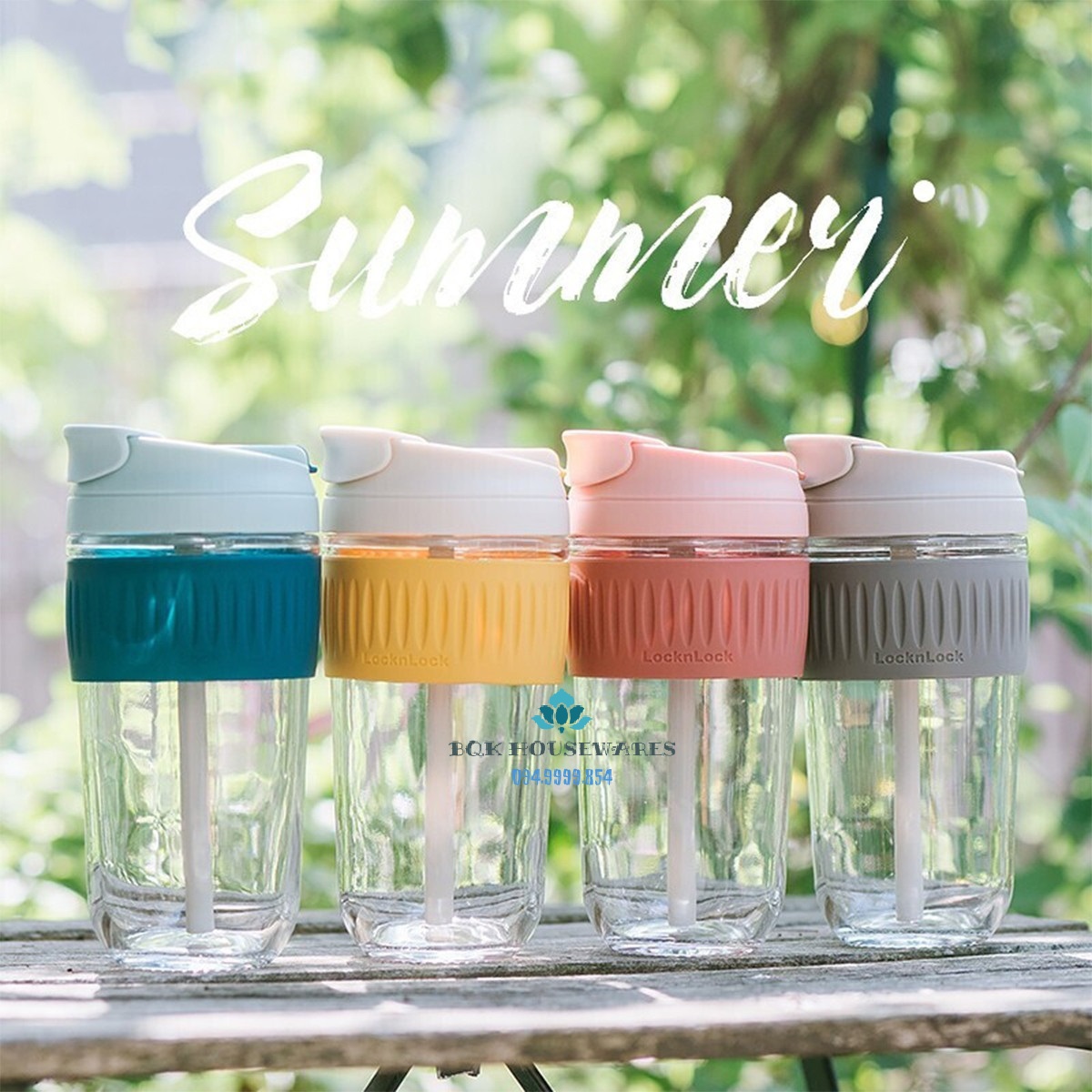 [HCM][ Lock&Lock ] Ly Thủy Tinh Chịu Nhiệt Lock&Lock Dual Glass Dung Tích 500ml Llg699 Llg699Dgrn Llg699Dpik