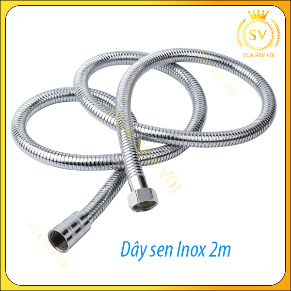 Dây sen , dây cấp nước vòi hoa sen , vòi xịt Inox 304 tiêu chuẩn loại 2M