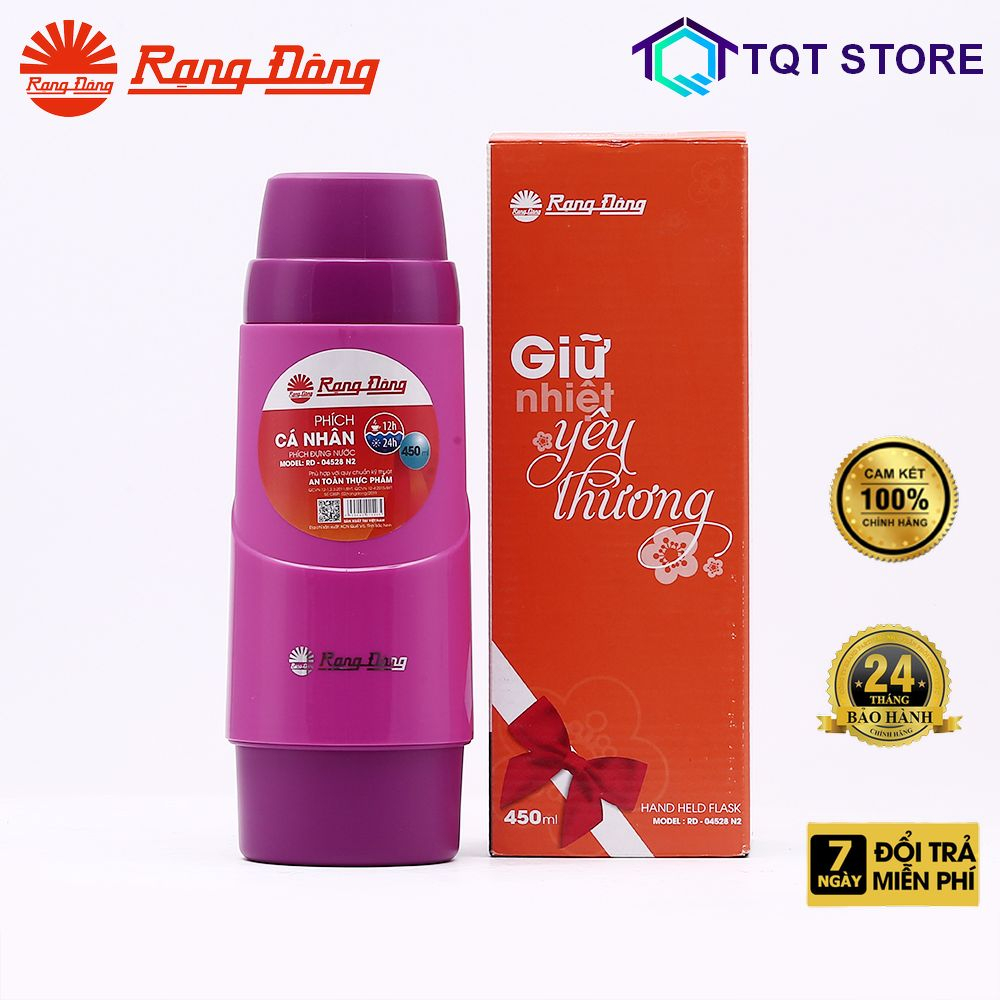 Phích nước Rạng Đông, phích giữ nhiệt tốt chính hãng bảo hành 6 tháng Model: RD 04528N2