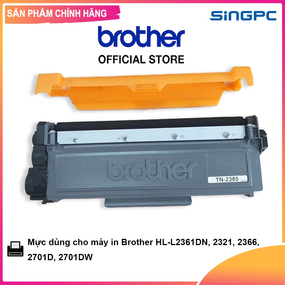 Mực in phun brother tn-2385 dùng cho máy in brother hl-l2361dn, 2321, 2366,2701d, 2701dw - hàng chính hãng