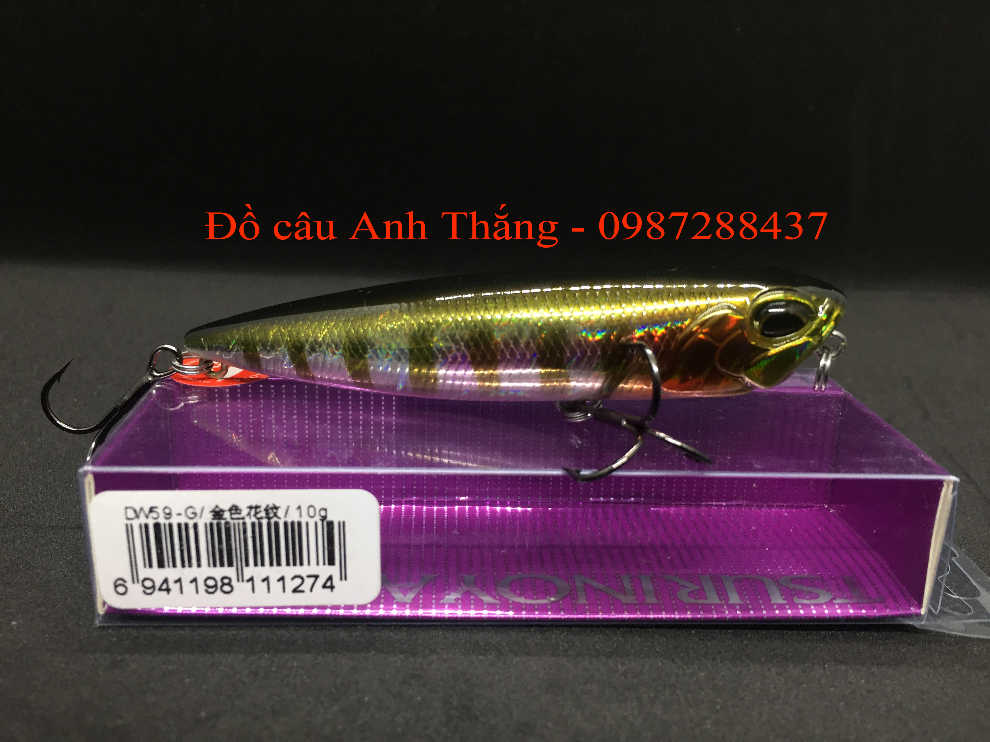 Mồi câu Tsurinoya DW59 câu chẽm, nhồng, cá măng, cá cháo.