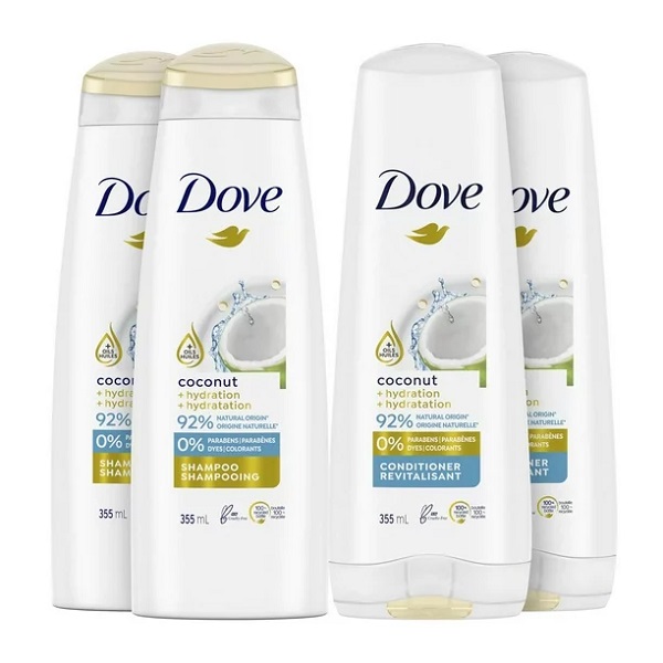 Dầu gội/xả dưỡng ẩm hương dừa Dove Nourishing Secrets Shampoo/Conditioner Coconut & Hydration 355ml