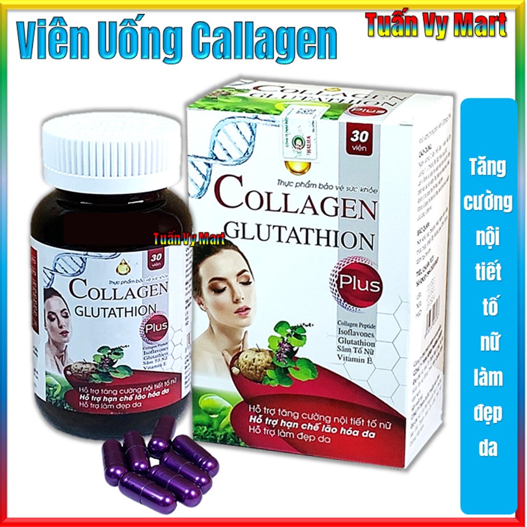 Viên Uống Trắng Da Collagen Glutathion Plus Giúp tăng nội tiết tố nữ