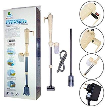 [HCM]Máy hút cặn vệ sinh bể cá AS-615B bằng điện hoặc bằng pin