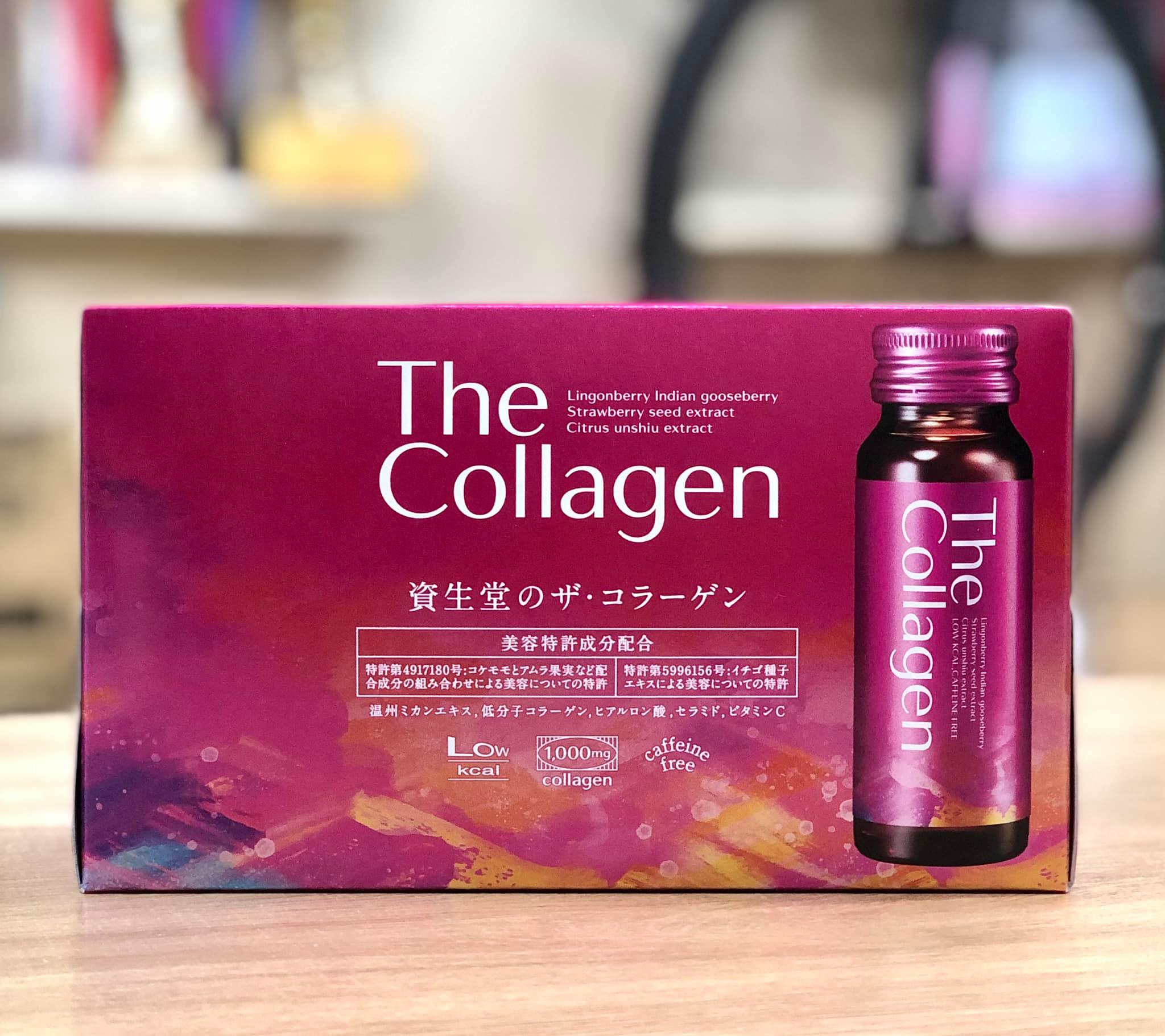 The collagen Shiseido dạng nước Nhật Bản - Hộp 10 lọ