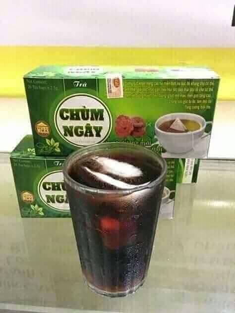 Trà chùm ngây xạ đen, linh chi