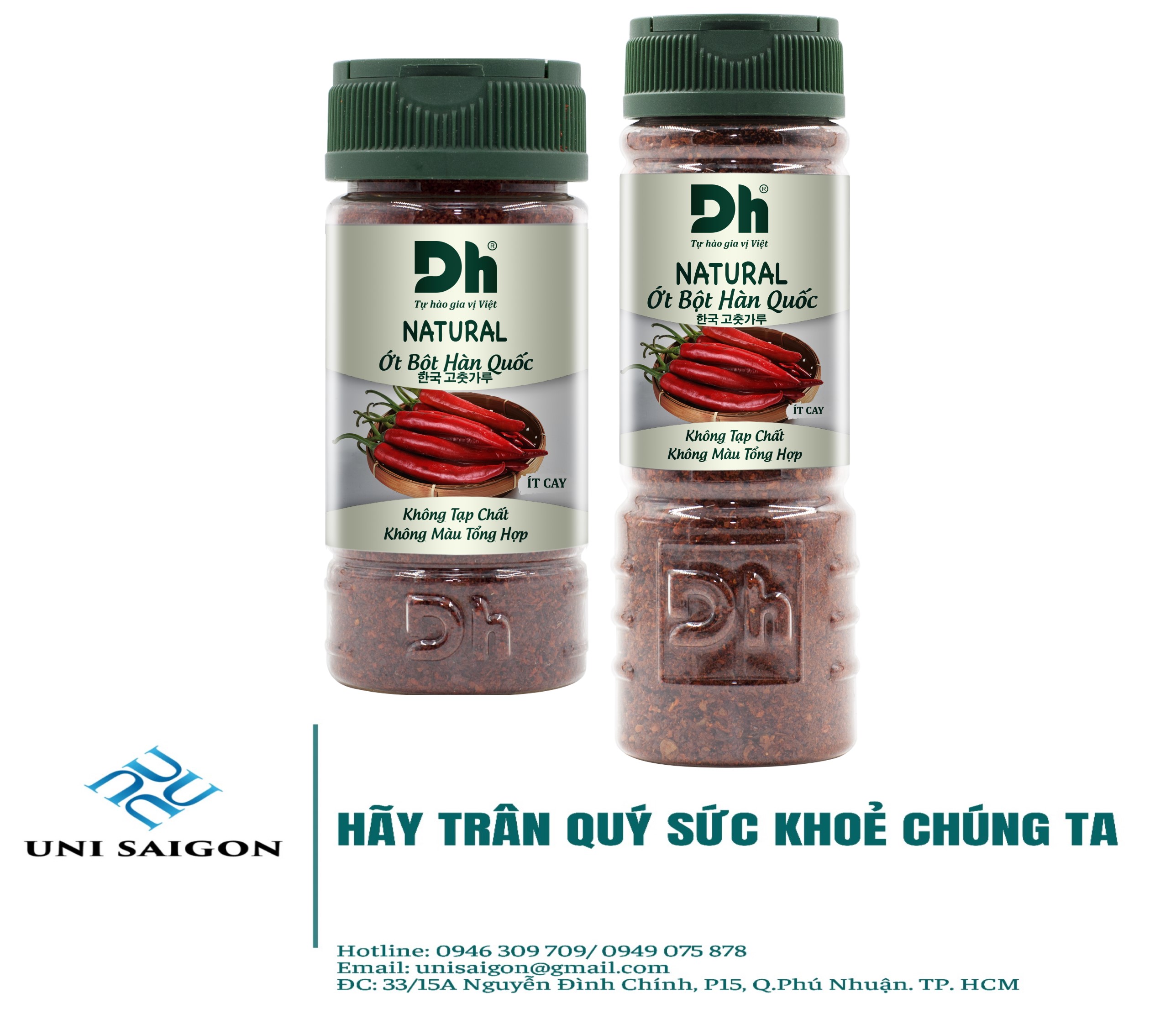 Hũ Natural Ớt Bột Hàn Quốc (90G) - Thương hiệu DH Foods