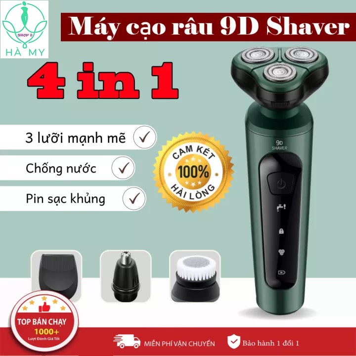 [Bảo Hành Chính Hãng] Máy cạo râu điện 9D Shaver , máy cạo râu nam mini T8, Máy cạo râu đa năng ES 178, dao cạo dâu nam, máy cạo râu khô cầm tay, không dây- Máy Chạy Siêu Sát, Siêu Trắng cho nam nữ