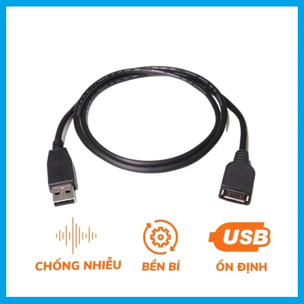 Dây cáp nối dài usb chống nhiễu 1.5m 3m 5m