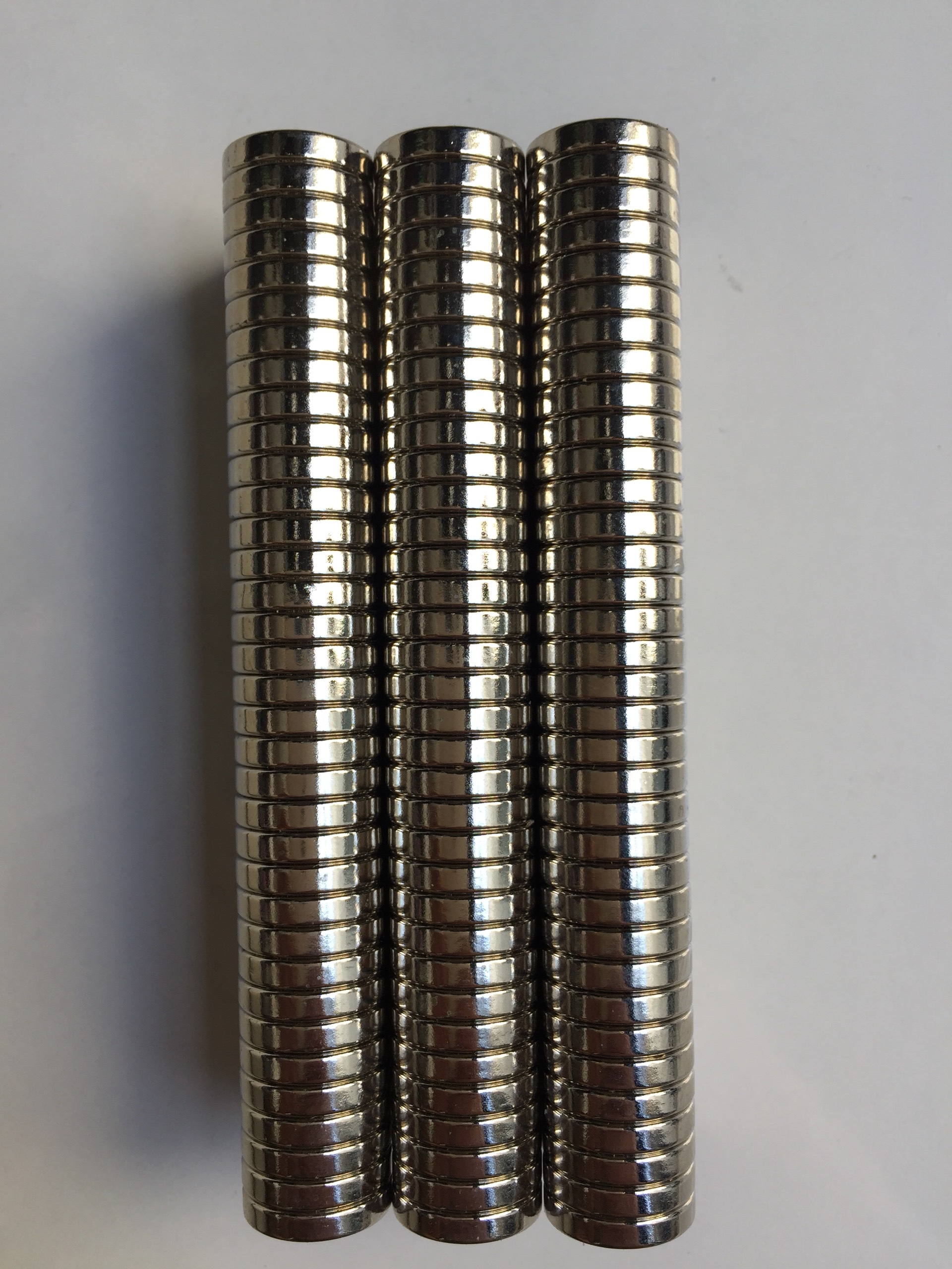 Nam châm đất hiếm lực từ cực mạnh Ø15x3mm nam châm trắng tròn