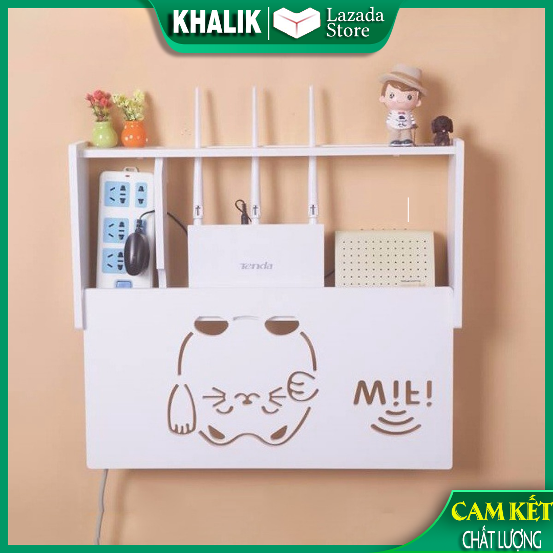 Kệ wifi hộp đựng wifi treo tường thông minh - sang trọng, dễ thương