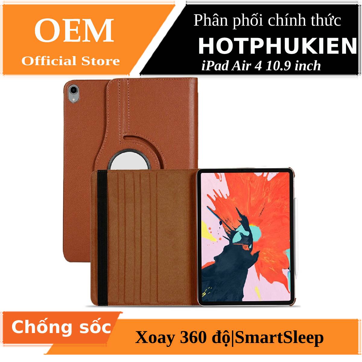 [HCM]Bao da cho iPad Air 4 / Air 5 10.9 inch xoay 360 độ hiệu HOTCASE (chống bụi chấm thấm tiện lợi. cơ chế Smartsleep) - Phân phối bởi Hotphukien
