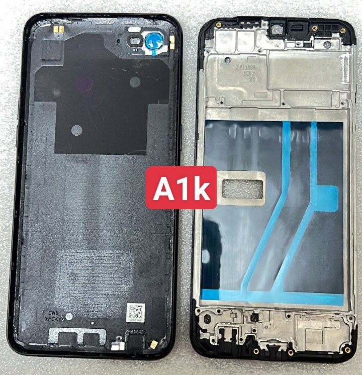 Vỏ, khung xương ráp máy oppo a1k 2019 / cph1923 - nắp lưng liền bo viền, khung xương