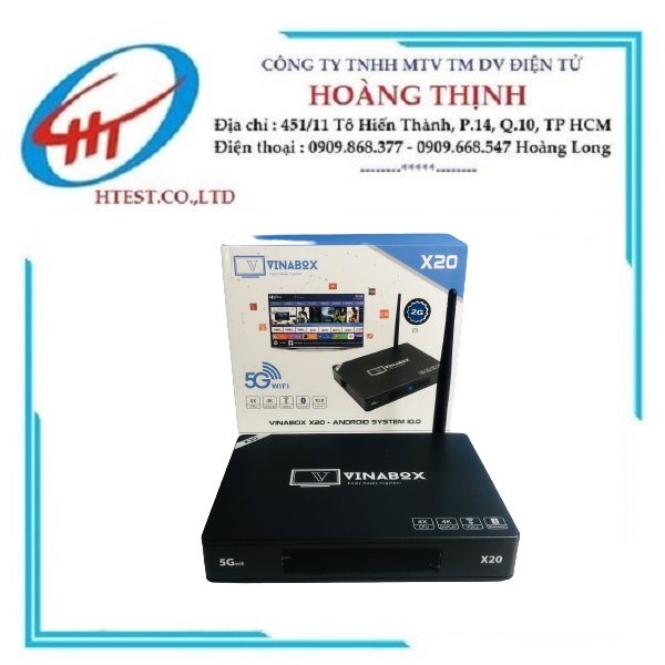 Android Box TV Vinabox X20 - Dòng 2G/16G - SP000763