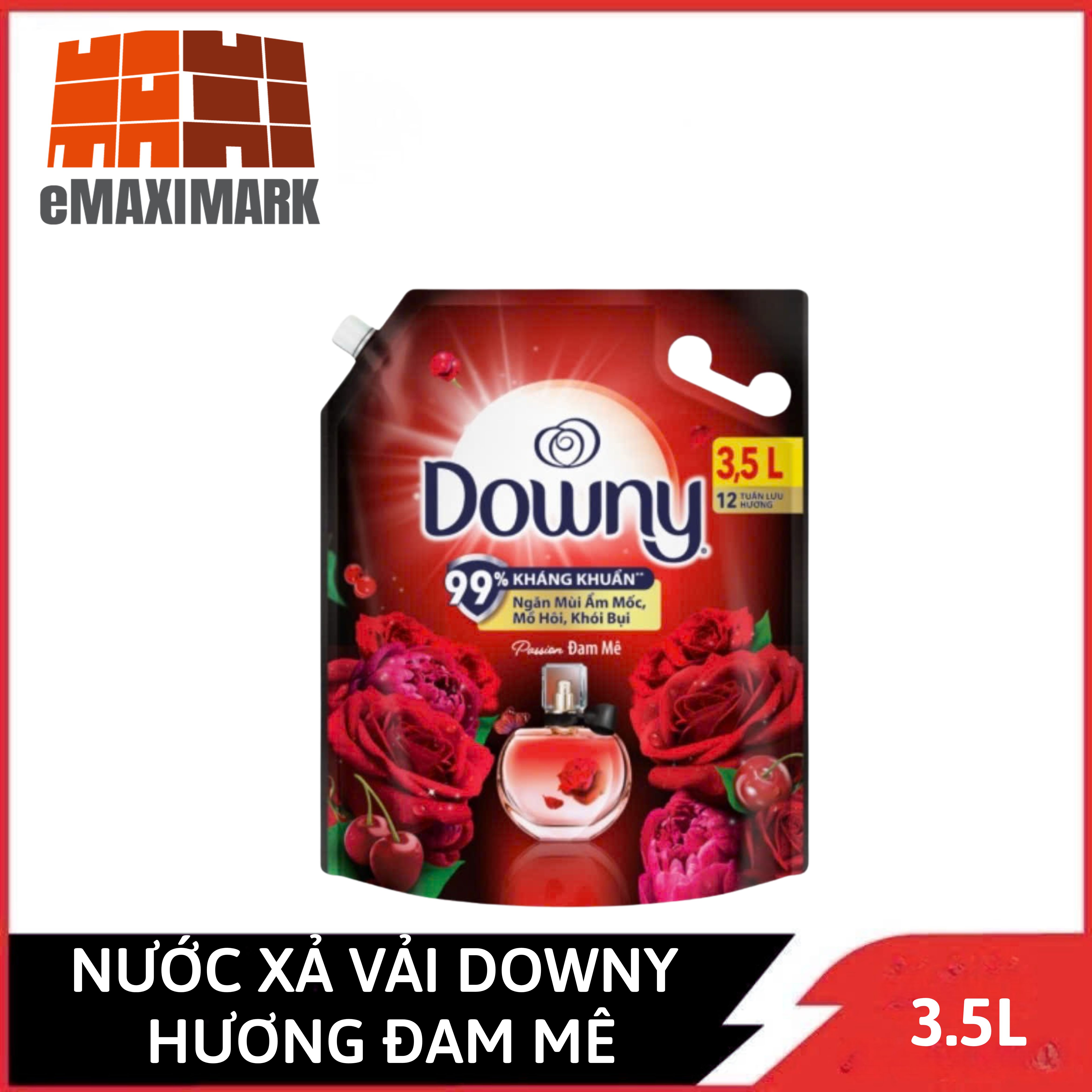 Nước xả vải downy hương đam mê túi 3.5l
