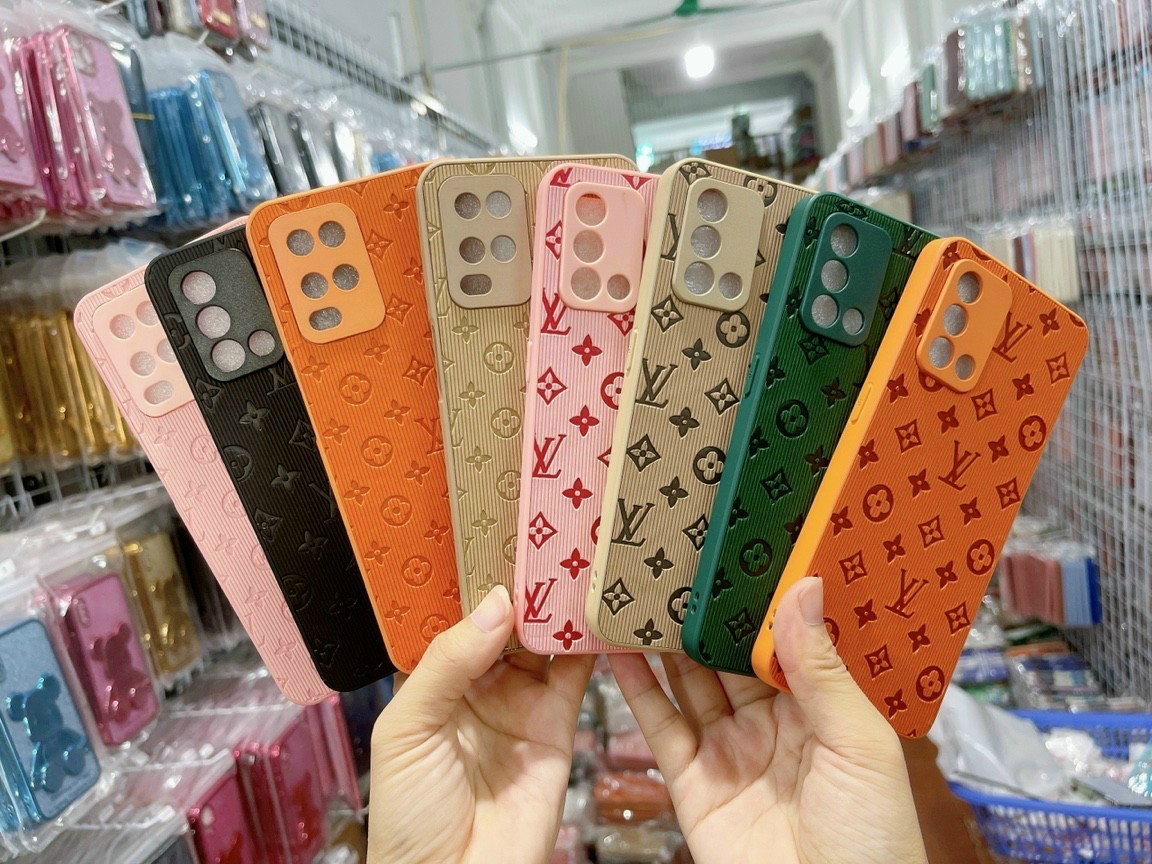 Ốp in lv viền vuông bảo vệ camera điện thoại vivo y21s