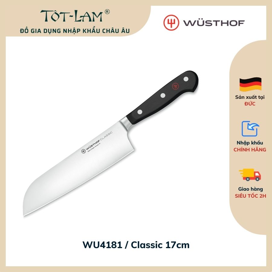 Dao nhà bếp Wusthof Classic Santoku 17cm - Germany